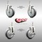 Service Caster 5 Inch 316SS Thermoplastic Rubber 10mm Threaded Stem Caster Brake SCC, 2PK SCC-SS316TS20S514-TPRB-M1015-2-TLB-2 - alternate 2